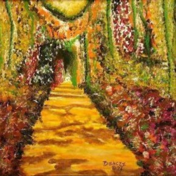 J Q Other - Magical Garden ~ Original Acrylic 16" x 20"